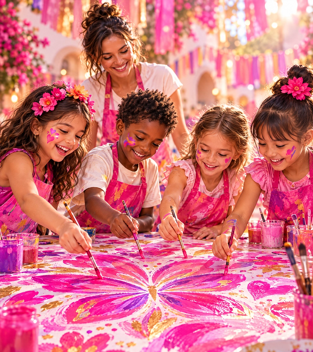 Children's art programme concept
